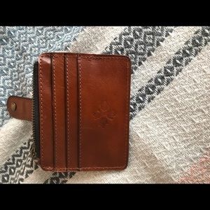 Leather wallet.